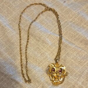 Vintage Lion Pendant Necklace